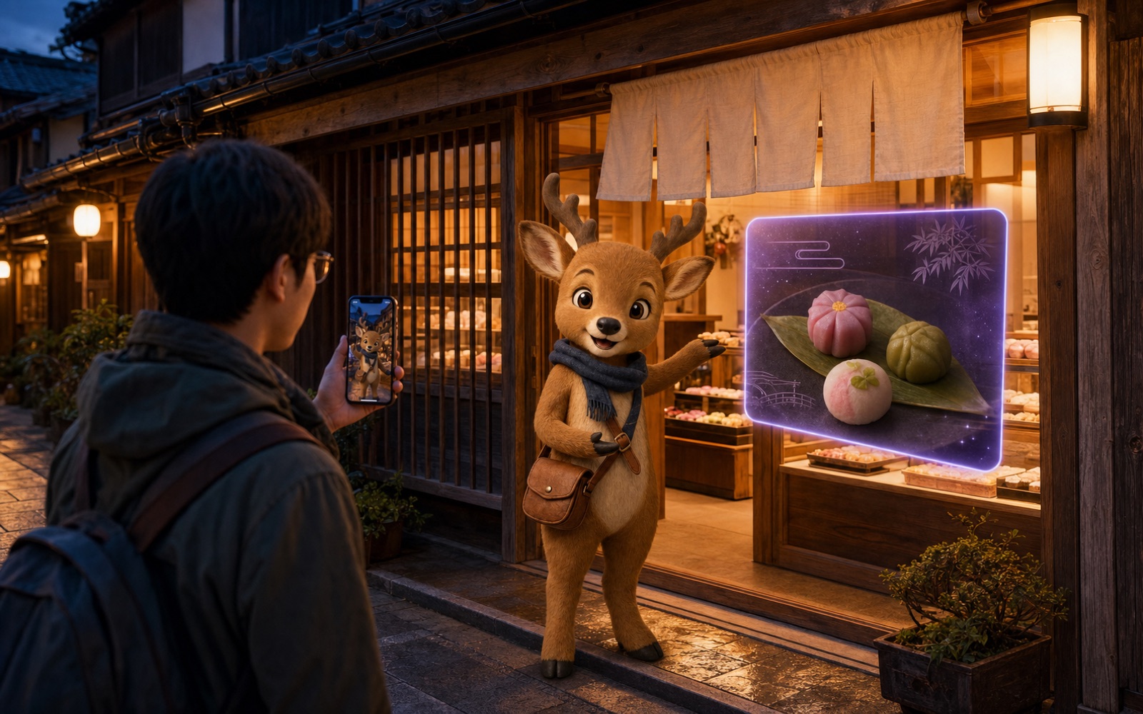 AR moments in front of shops